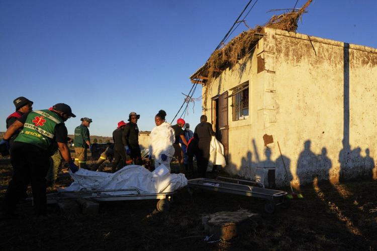 South Africa's president visits flood sites with death toll at 78 and expected to climb