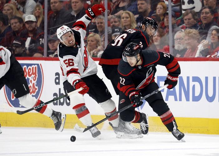 Aho scores in double OT as Hurricanes eliminate Devils from playoffs in five games