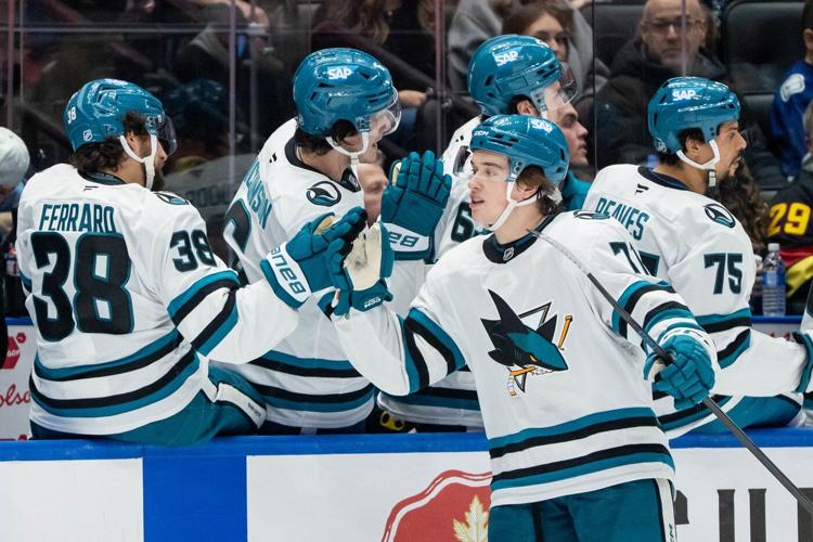 Sharks sensation Celebrini marks milestone with win over Canucks in Vancouver