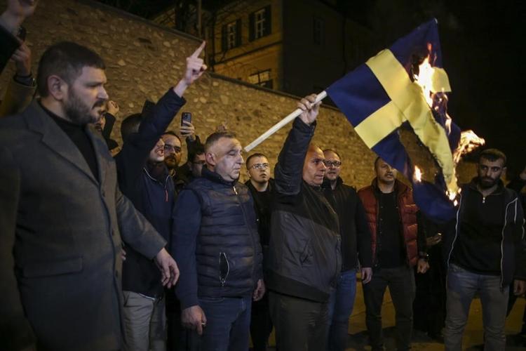 Turkish Muslims protest Quran-burning in Sweden