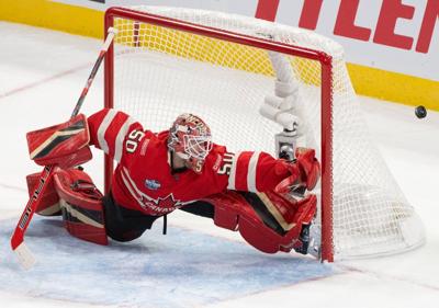 Binnington building off 4 Nations Face-Off heroics for streaking Blues