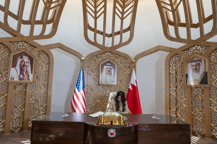 AP PHOTOS: US Homeland Security Secretary Noem visits Middle East