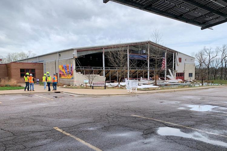 Thunderstorms rip across Michigan damaging 2 ice arenas, other structures