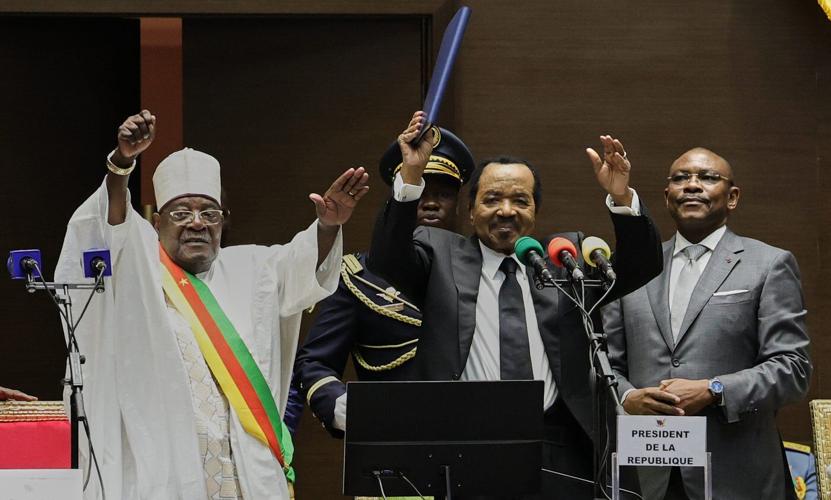Cameroon's 92-year-old president Paul Biya sworn in again as opposition cries foul