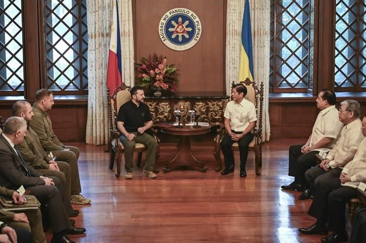 Zelenskyy in Manila to promote peace summit, which he says China and Russia are trying to undermine