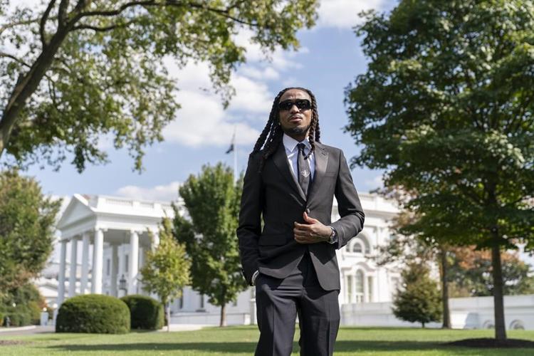 Quavo hosts summit against gun violence featuring VP Kamala Harris on late rapper Takeoff's birthday