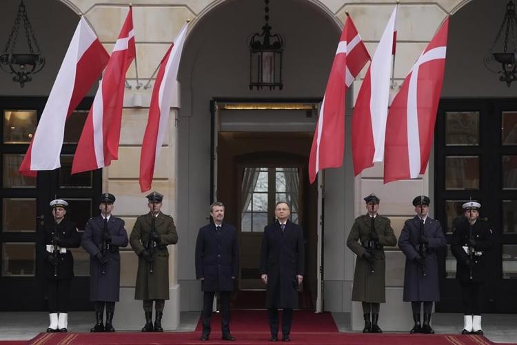 Denmark's King Frederik X visits Poland in his first trip abroad as monarch