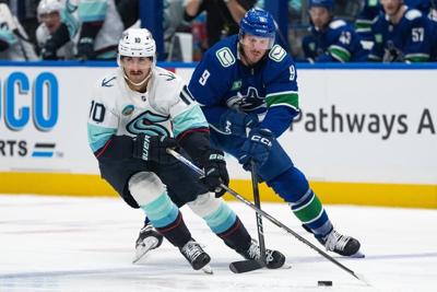 Vancouver Canucks fall 4-3 to Seattle Kraken for second straight loss