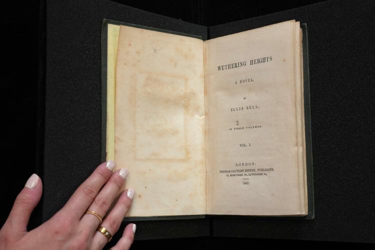 A rare first edition of 'Wuthering Heights' complete with spelling mistakes is up for auction