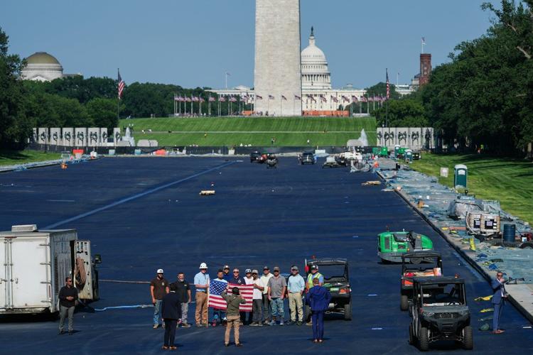 Trump says Reflecting Pool work is done and it's set to be filled with water