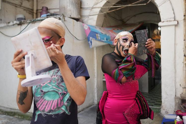 LGBTQ+ collective walks in Mexico City's Catrinas march in push for visibility