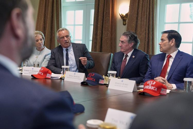 Lovefest or Cabinet meeting? For Donald Trump, it's both