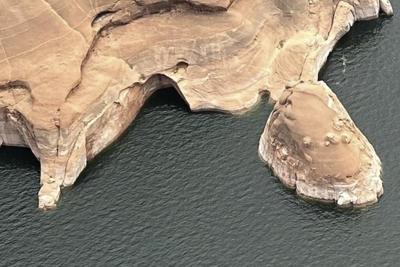 Large geological feature known as the 'Double Arch' and the 'Toilet Bowl' collapses in southern Utah