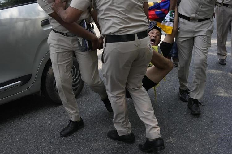 Tibetan group in India protests against China and human rights situation in homeland