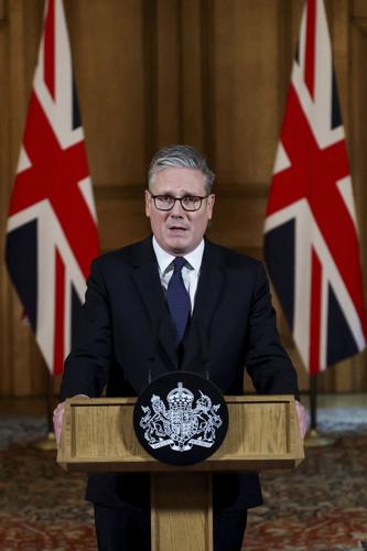 Starmer says UK will recognize Palestinian state unless Israel agrees ceasefire, ends Gaza suffering