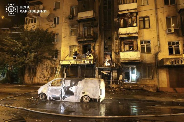 Russian drone attack wounds 47 in Ukraine’s second city, Kharkiv