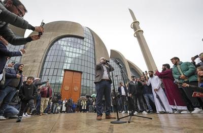 Prominent mosque in Germany sounds 1st public call to prayer
