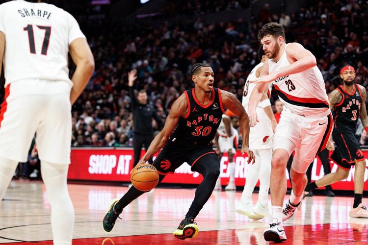 Mamukelashvili's 22 points lead Raptors past Blazers, snapping Portland's win streak