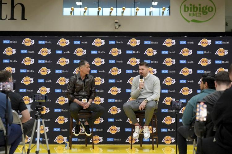 Luka Doncic joins the Lakers after his trade from the Mavericks