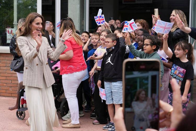 Photos of Kate, the Princess of Wales on her trip to Italy