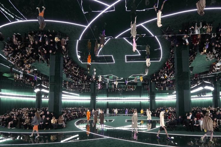 Gucci marks creative transition with lush looks recalling eras past