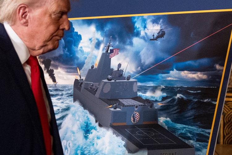 Trump announces plans for new Navy 'battleship' as part of a 'Golden Fleet'