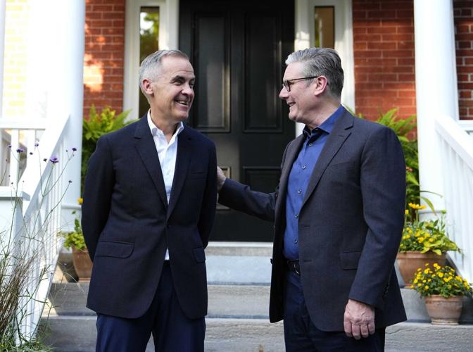 U.K. PM Starmer in Ottawa to talk trade, Middle East conflict with Carney ahead of G7