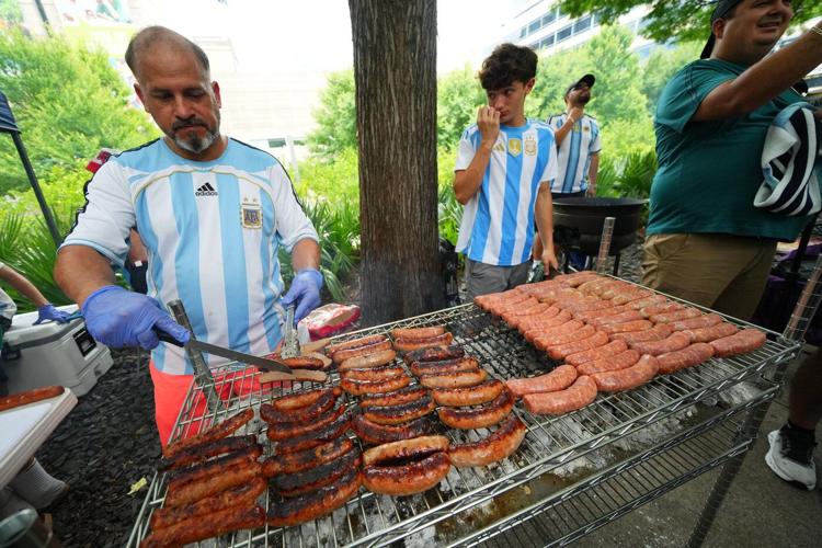 There's a beef about beef at the World Cup, as Argentina fans pour into Texas