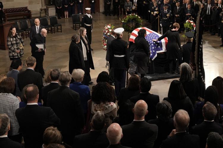 Jimmy Carter eulogized by Kamala Harris, congressional leaders at US Capitol