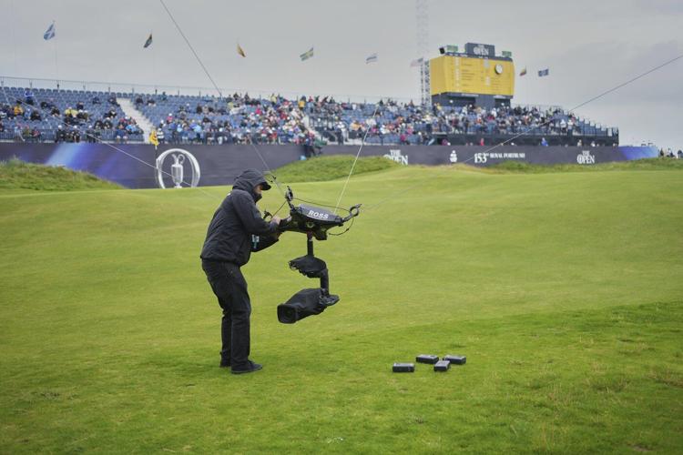 Spidercam technology brings golf’s oldest major into the modern world