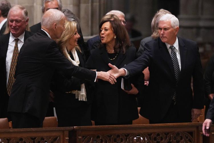 Respect and remembrance for Cheney from Bush, Biden and past vice presidents as Trump is excluded