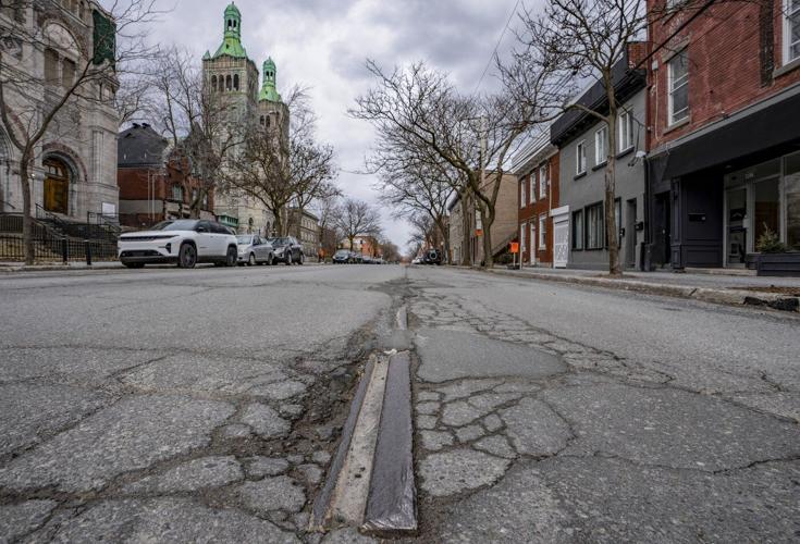 Montreal streetcar tracks still pop up from pavement decades after last tram retired
