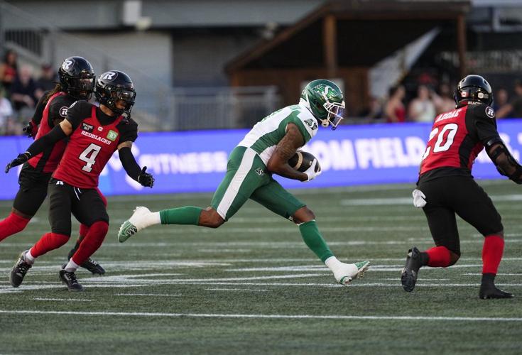 Roughriders' defence defuses late Redblacks' drive to hang on to 27-22 victory