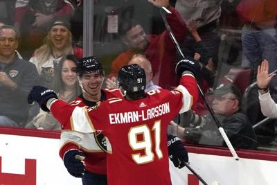 Rodrigues has 2 goals, 2 assists as Panthers beat Stars 5-4