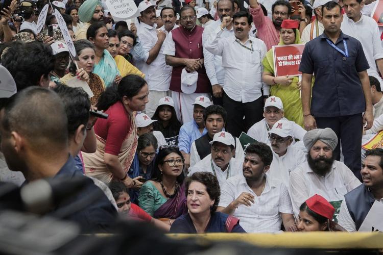 India's opposition parties protest against a controversial electoral roll revision