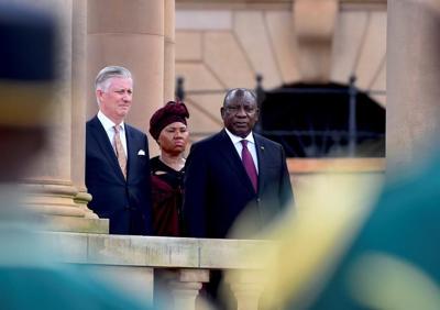 South Africa's Ramaphosa welcomes Belgium's King Philippe