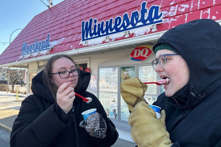 People line up for ice cream treats every March 1 at this Minnesota Dairy Queen. Why? It's tradition