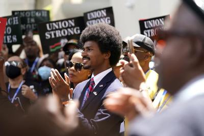 Protesters march through Miami to object to Florida's Black history teaching standards