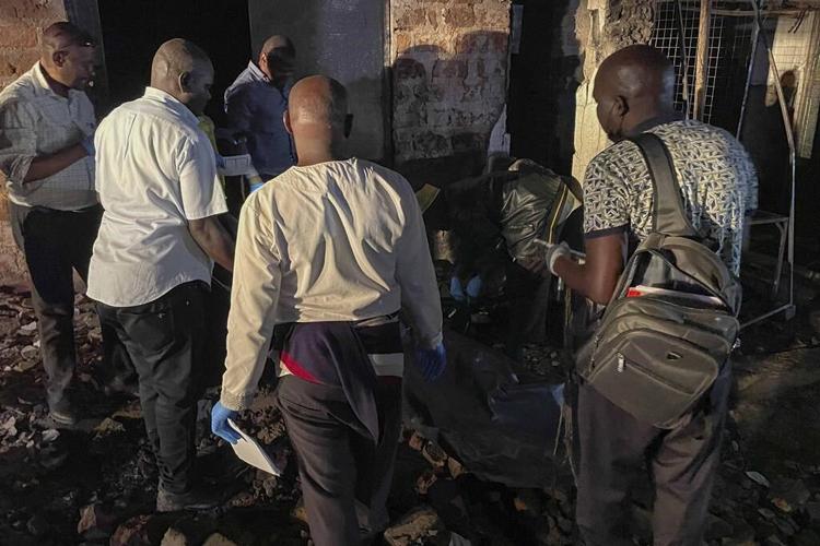 Police say 11 are killed when a gasoline truck explodes near Uganda's capital