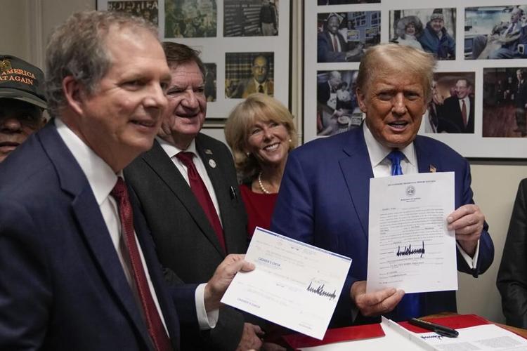 Trump files for New Hampshire presidential primary in person ahead of campaign rally