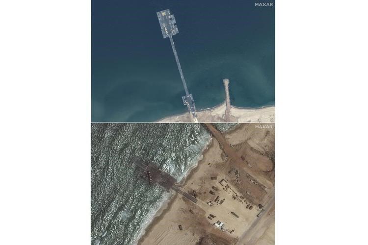 US-built pier in Gaza is reconnected after repairs, and aid will flow soon, US Central Command says