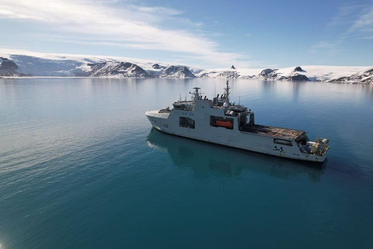 First ɫֱ navy vessel to visit Antarctica returns to its home port in Halifax