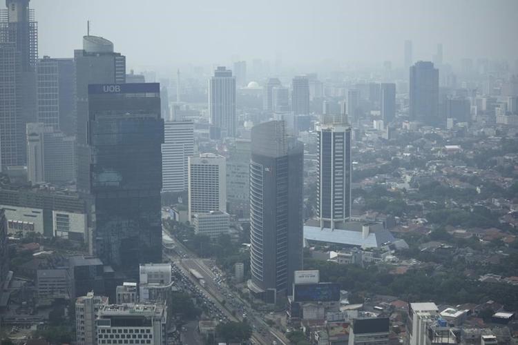 Jakarta is the world's most polluted city. Blame the dry season and vehicles for the gray skies