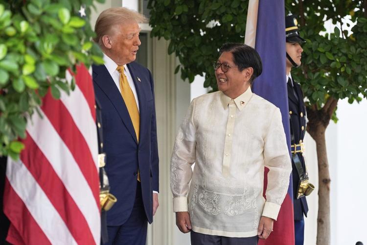 Trump welcomes Philippine leader Marcos at White House and says he thinks there will be a trade deal