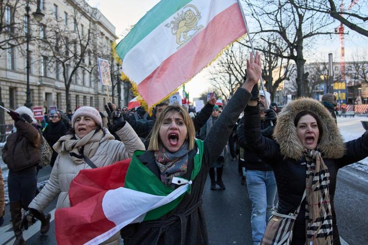 People rally around the world in support of protests in Iran, in photos