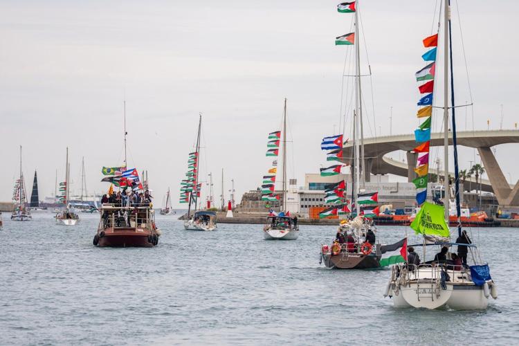 Activists say Israel has intercepted their Gaza aid flotilla near Crete, detaining crews