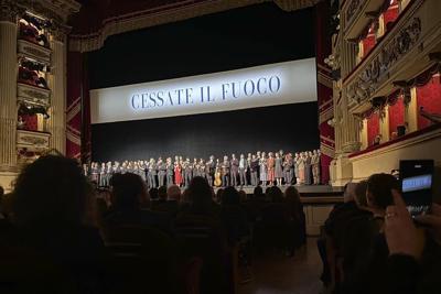 La Scala performers and workers call for Gaza cease-fire before opera-ballet set in conflict