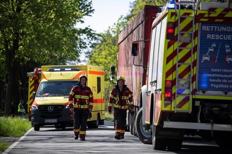 Truck slams into Polish bus in Germany, injuring dozens