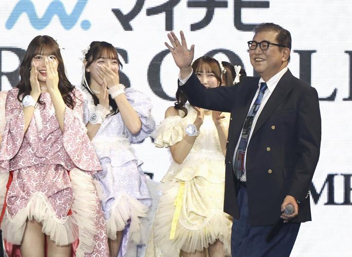 Japan's PM admits to being 'extremely nervous' as he swaps functionality for style at fashion show