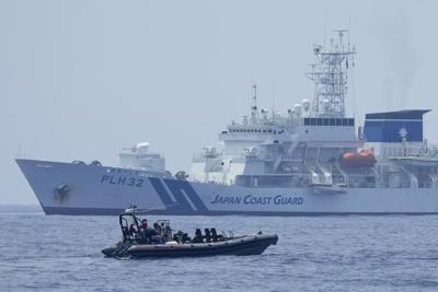 US, Japanese, Philippine coast guard ships stage law enforcement drills near South China Sea